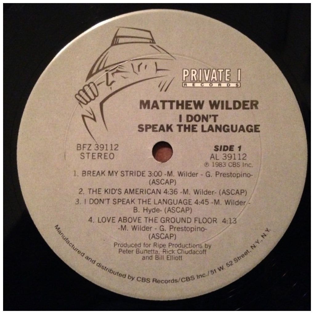 MATHEW WILDER - I DON'T SPEAK THE LANGUAJE | VINILO USADO