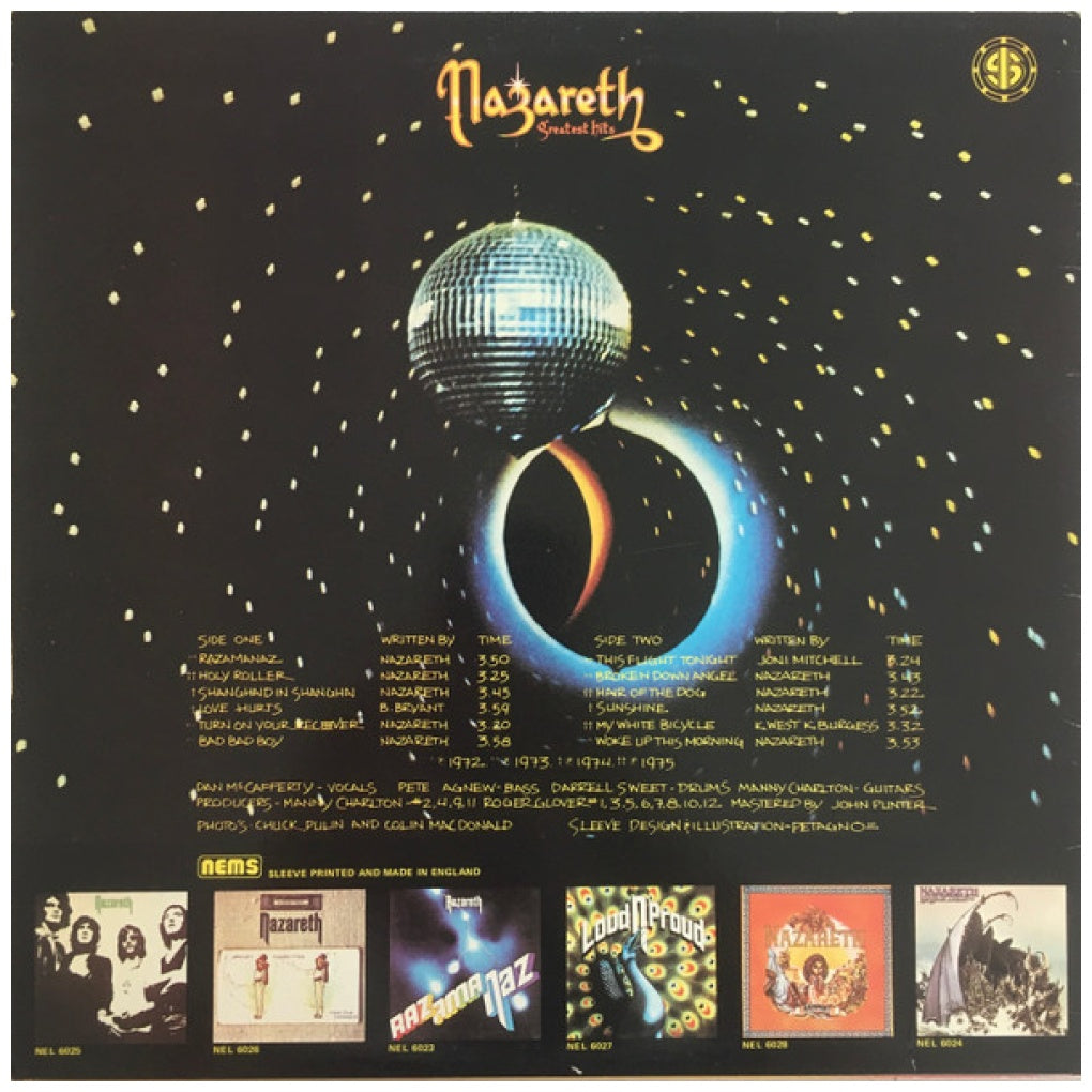 NAZARETH - GREATEST HITS (VDE-NUEVO/SELLADO) | VINILO