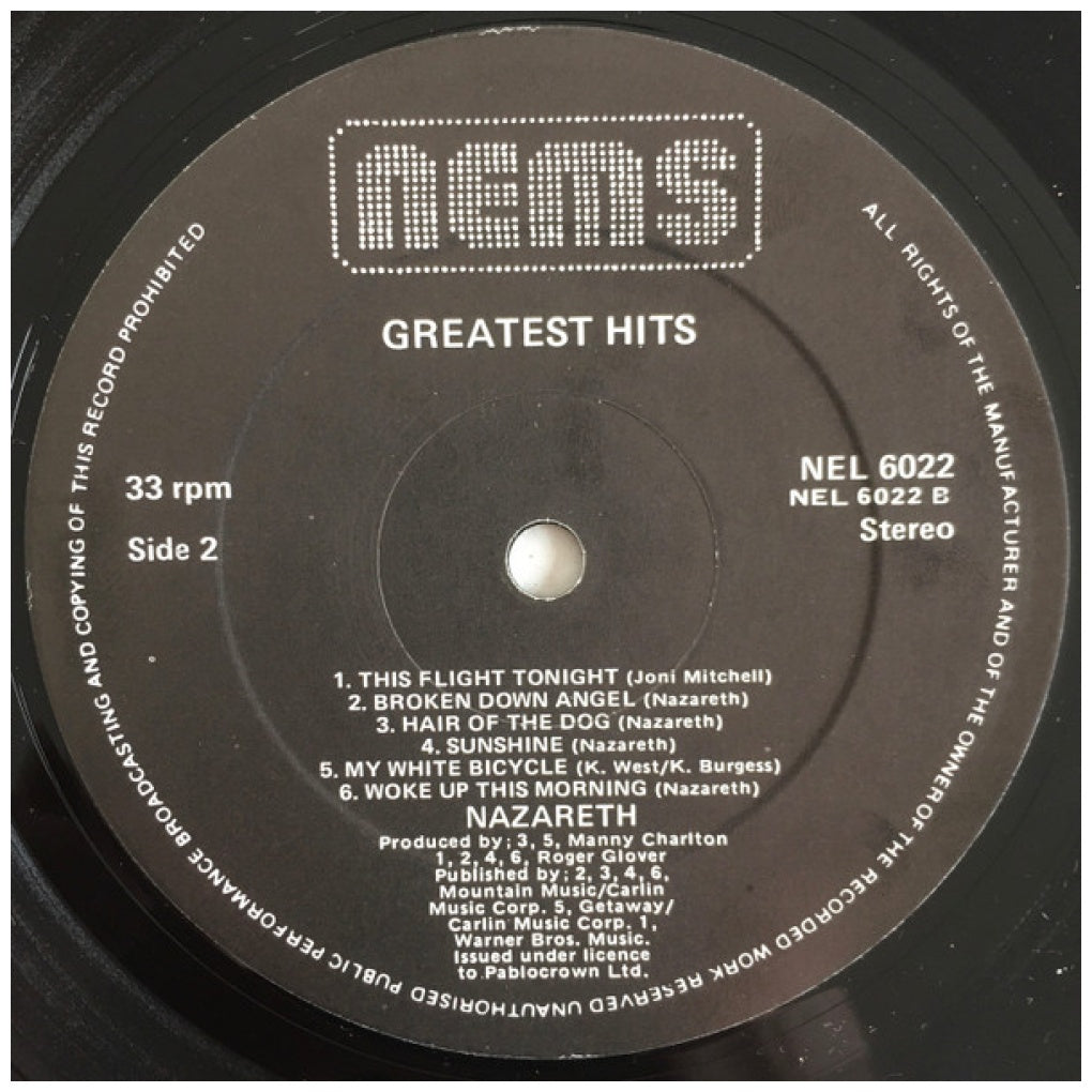 NAZARETH - GREATEST HITS (VDE-NUEVO/SELLADO) | VINILO
