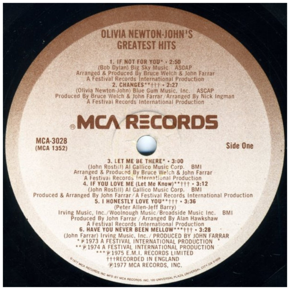 OLIVIA NEWTON-JOHN - GREATEST HITS | VINILO USADO