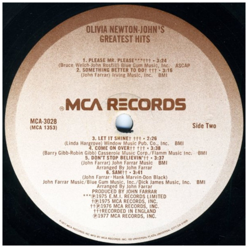 OLIVIA NEWTON-JOHN - GREATEST HITS | VINILO USADO