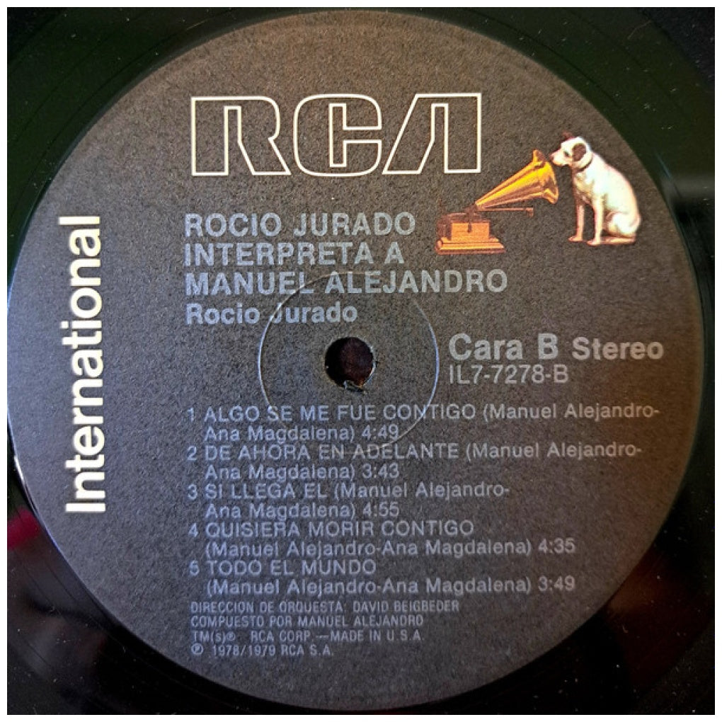 ROCIO JURADO - INTERPRETA A MANUEL ALEJANDRO | VINILO USADO