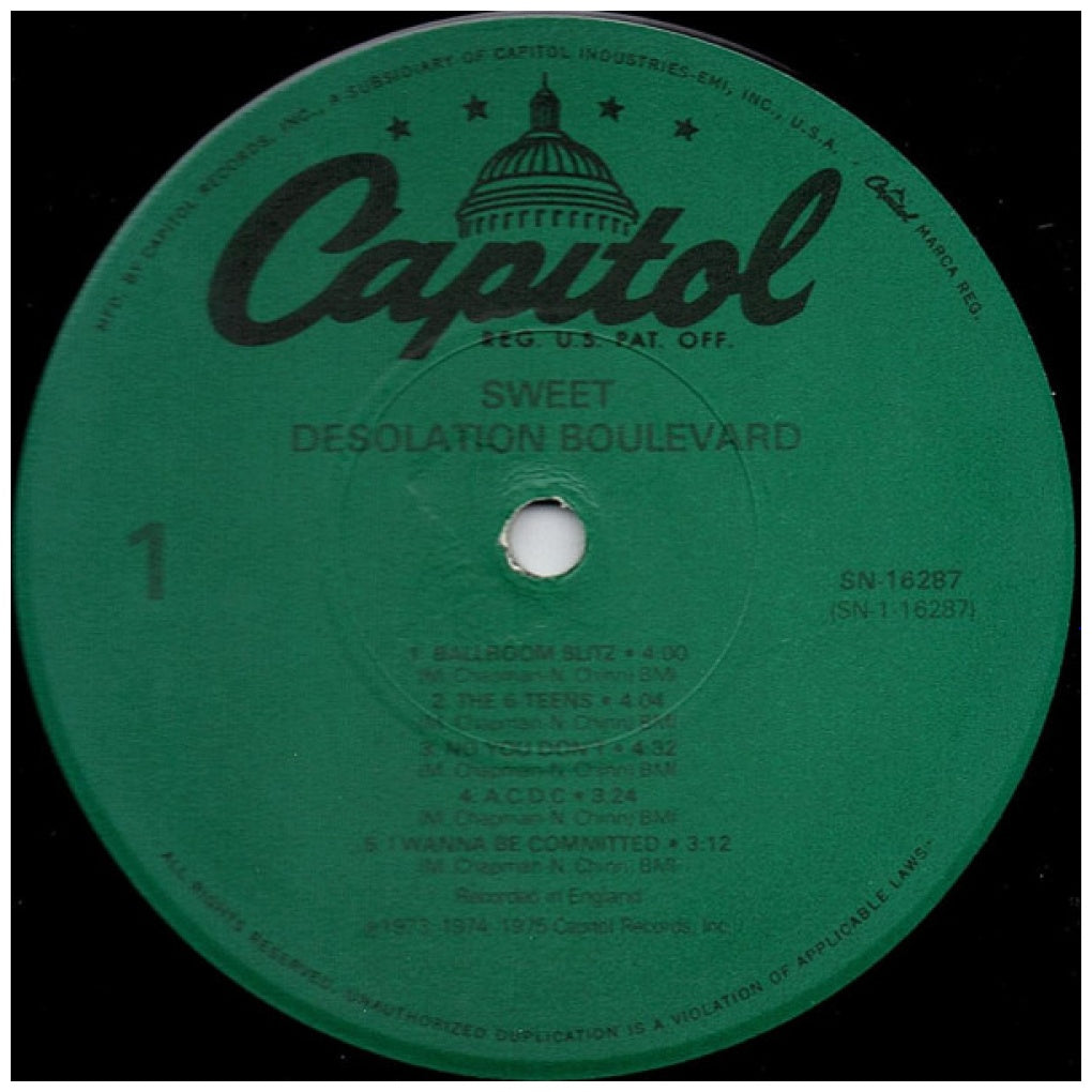 SWEET - DESOLATION BOULEVARD (USA VERSION) | VINILO USADO