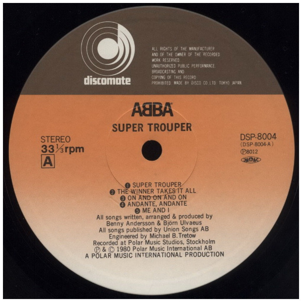 ABBA - SUPER TROUPER | VINILO USADO