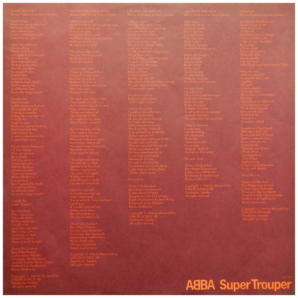 ABBA - SUPER TROUPER | VINILO USADO