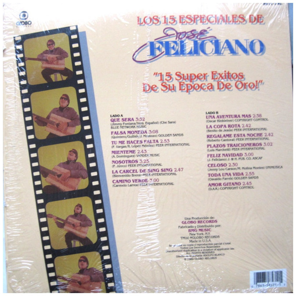 JOSE FELICIANO - 15 SUPER EXITOS | VINILO USADO