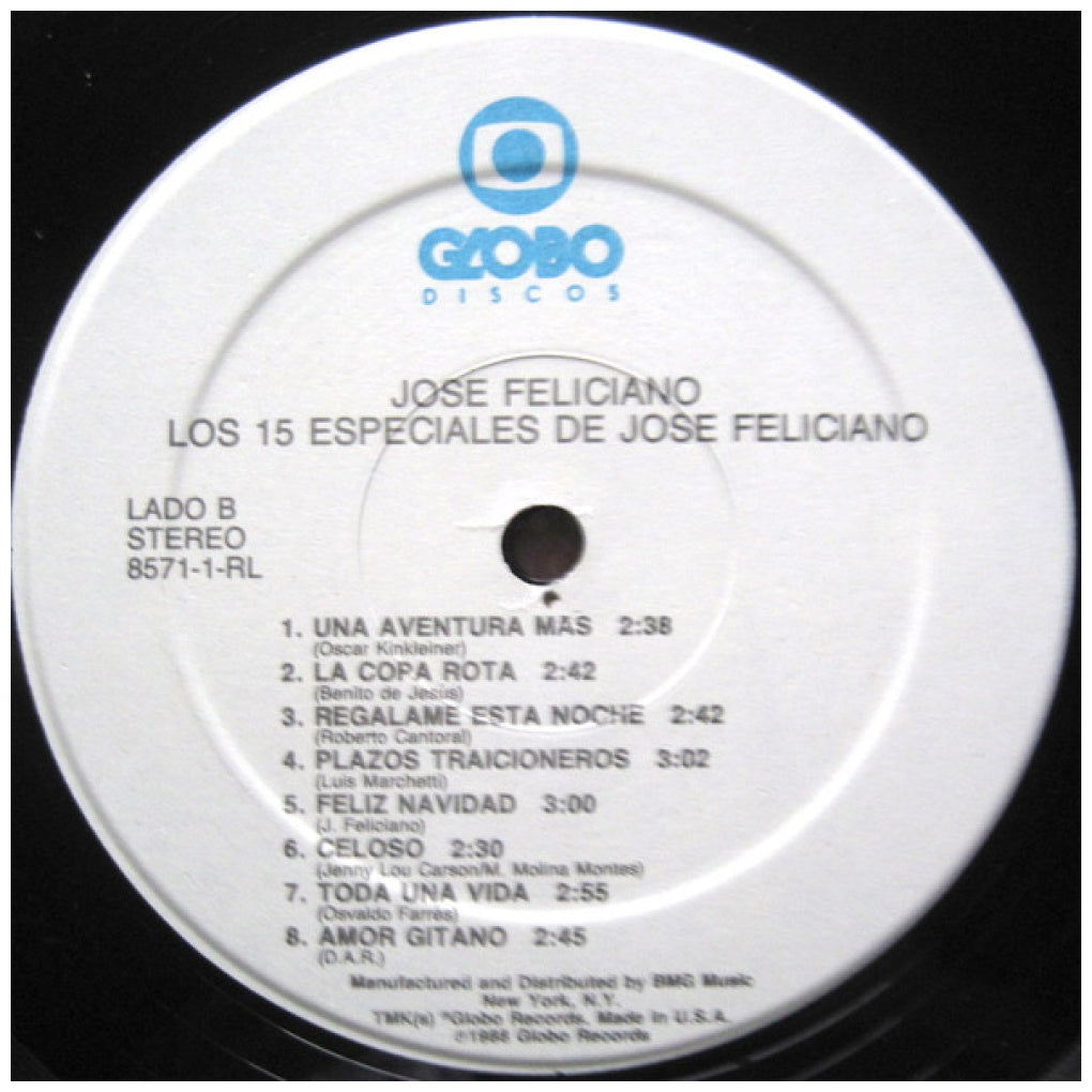 JOSE FELICIANO - 15 SUPER EXITOS | VINILO USADO