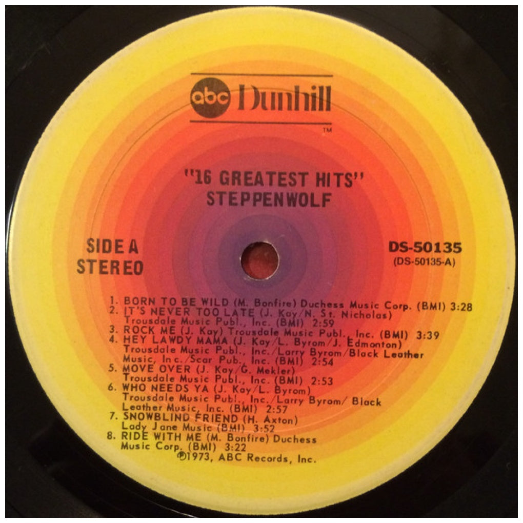 STEPPENWOLF - 16 GREATEST HITS | VINILO USADO