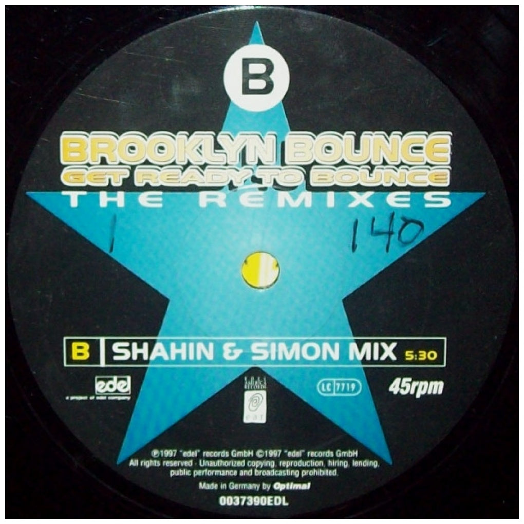 BROOKLYN BOUNCE - GET READY TO BOUNCE | 12" MAXI SINGLE VINILO USADO