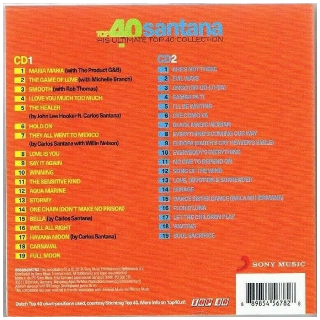SANTANA - TOP 40: GREATEST HITS (2CD) | CD