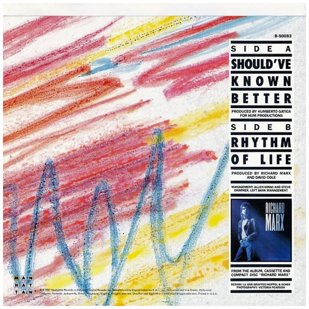 RICHARD MARX - SOULD'VE KNOWN BETTER | 7" SINGLE USADO