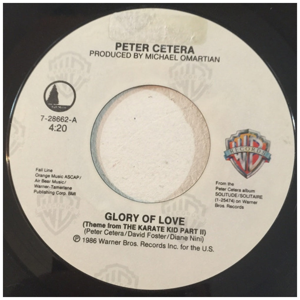 PETER CETERA - GLORY OF LOVE | 7" SINGLE USADO