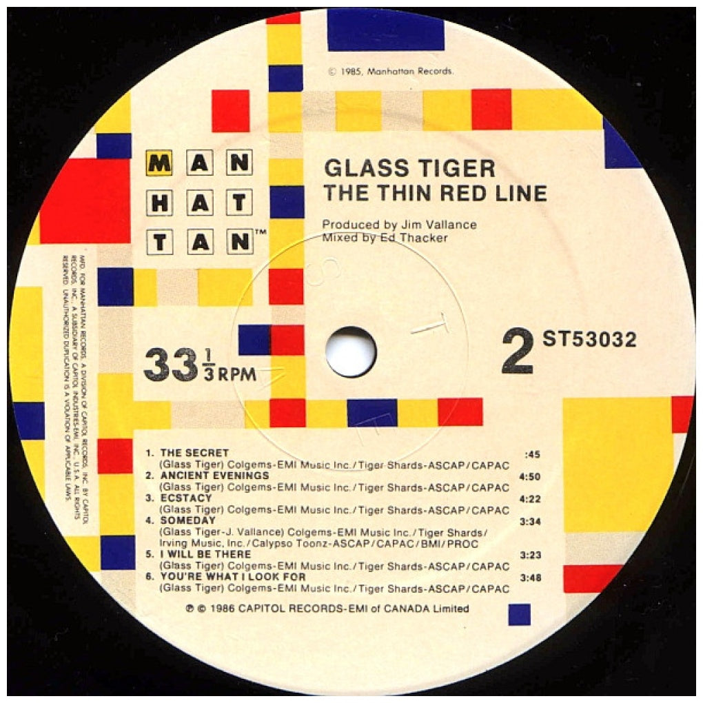 GLASS TIGER - THE THIN RED LINE | VINILO USADO