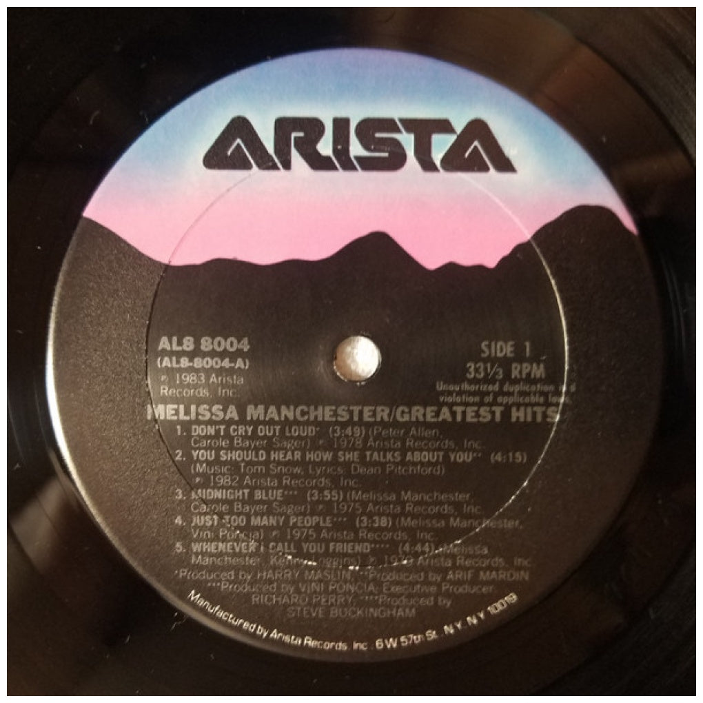 MELISSA MANCHESTER - GREATEST HITS | VINILO USADO