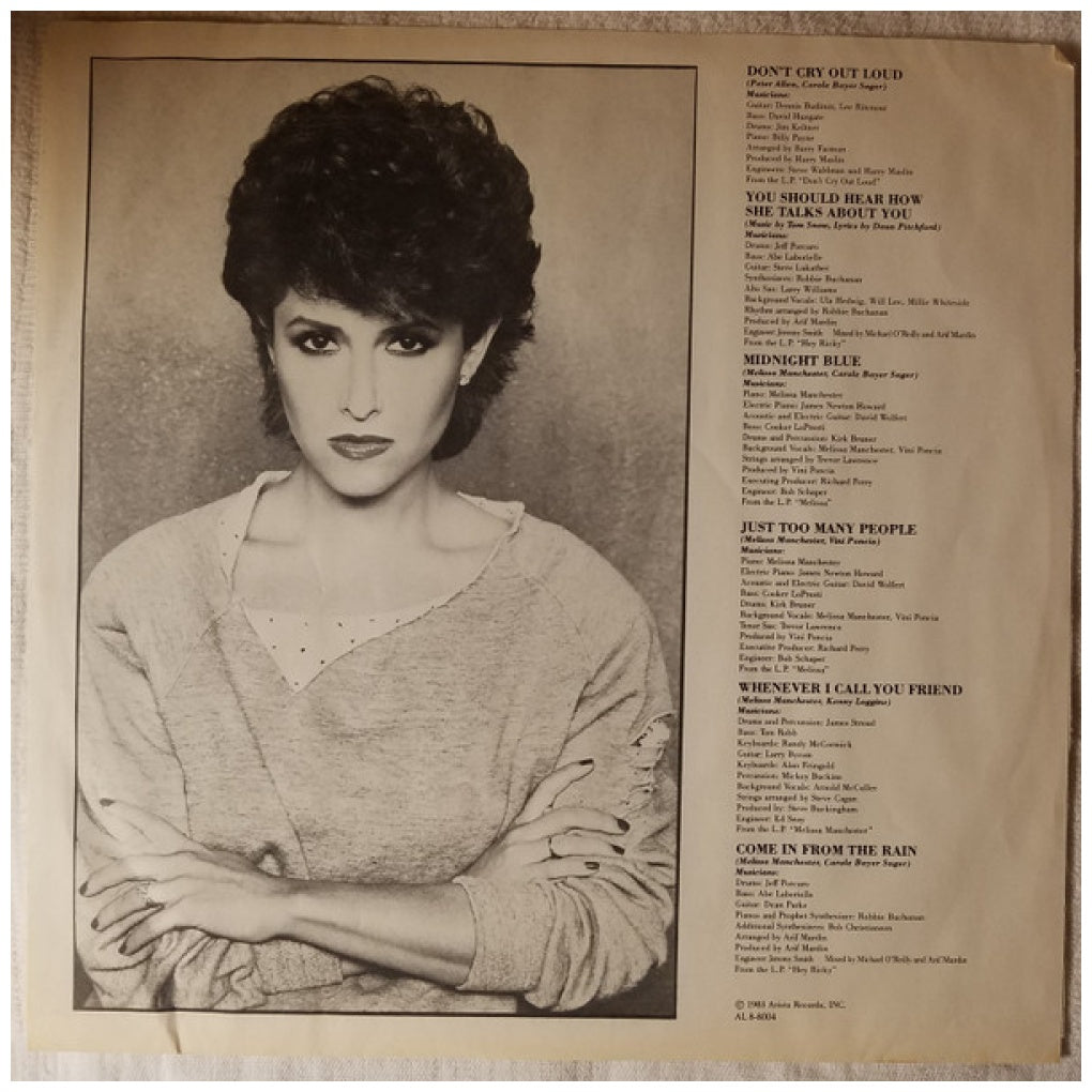 MELISSA MANCHESTER - GREATEST HITS | VINILO USADO
