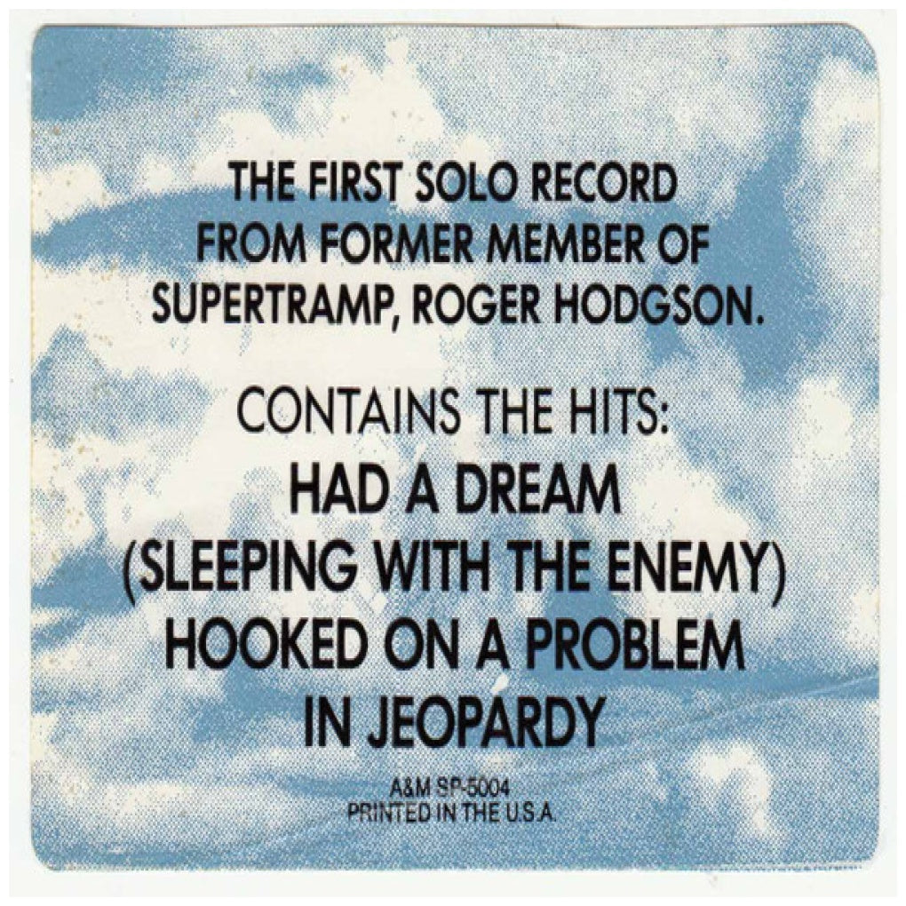 ROGER HODGSON - IN THE EYE OF THE STORM | VINILO USADO