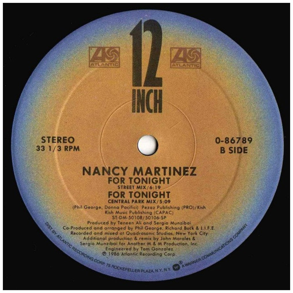 NANCY MARTINEZ - FOR TONIGHT | 12" MAXI SINGLE VINILO USADO