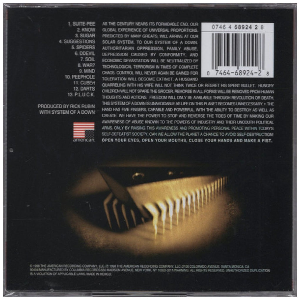 SYSTEM OF A DOWN - SYSTEM OF A DOWN | CD