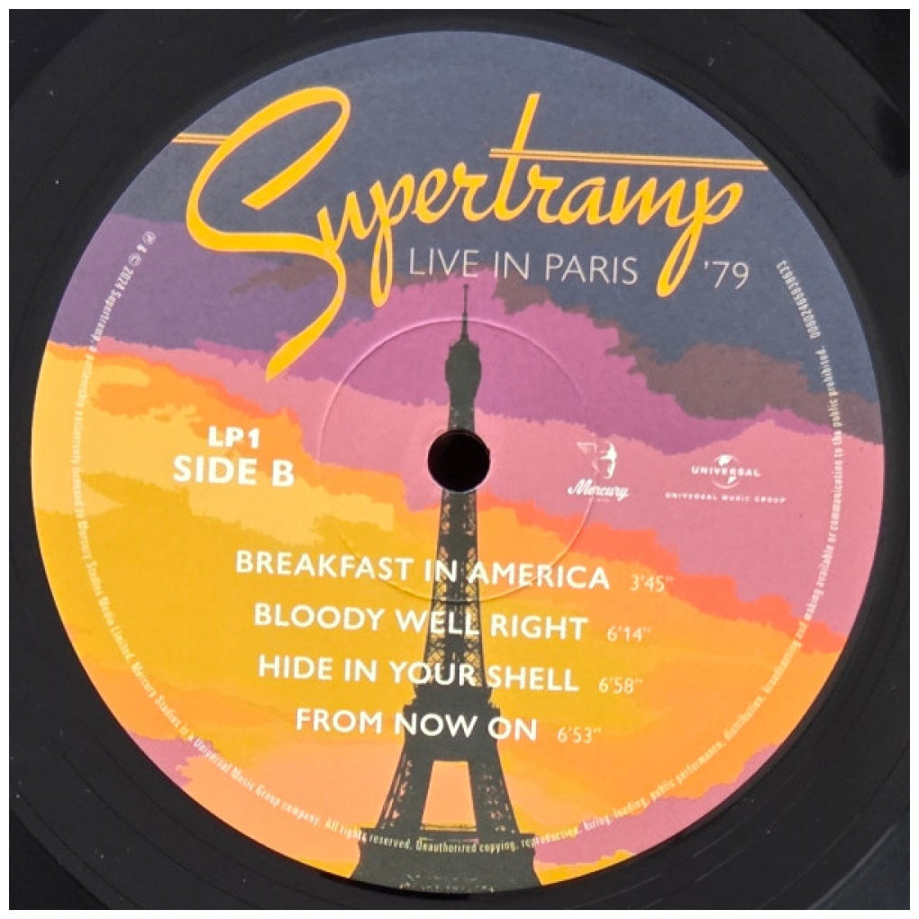 SUPERTRAMP - LIVE IN PARIS '79 (3LP) (2025) | VINILO