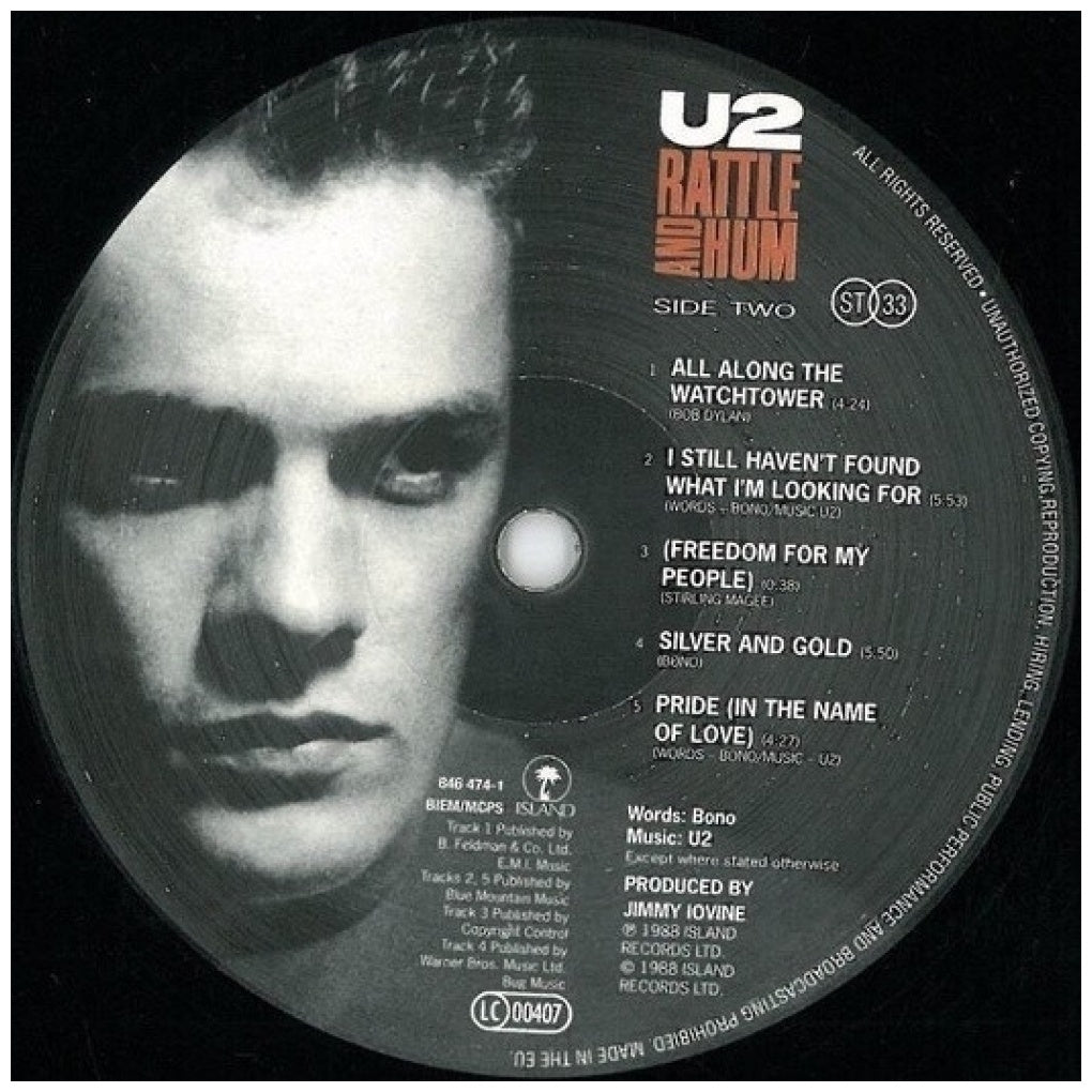 U2 - RATTLE & HUM (ORIGINAL ARTWORK)(2LP) | VINILO