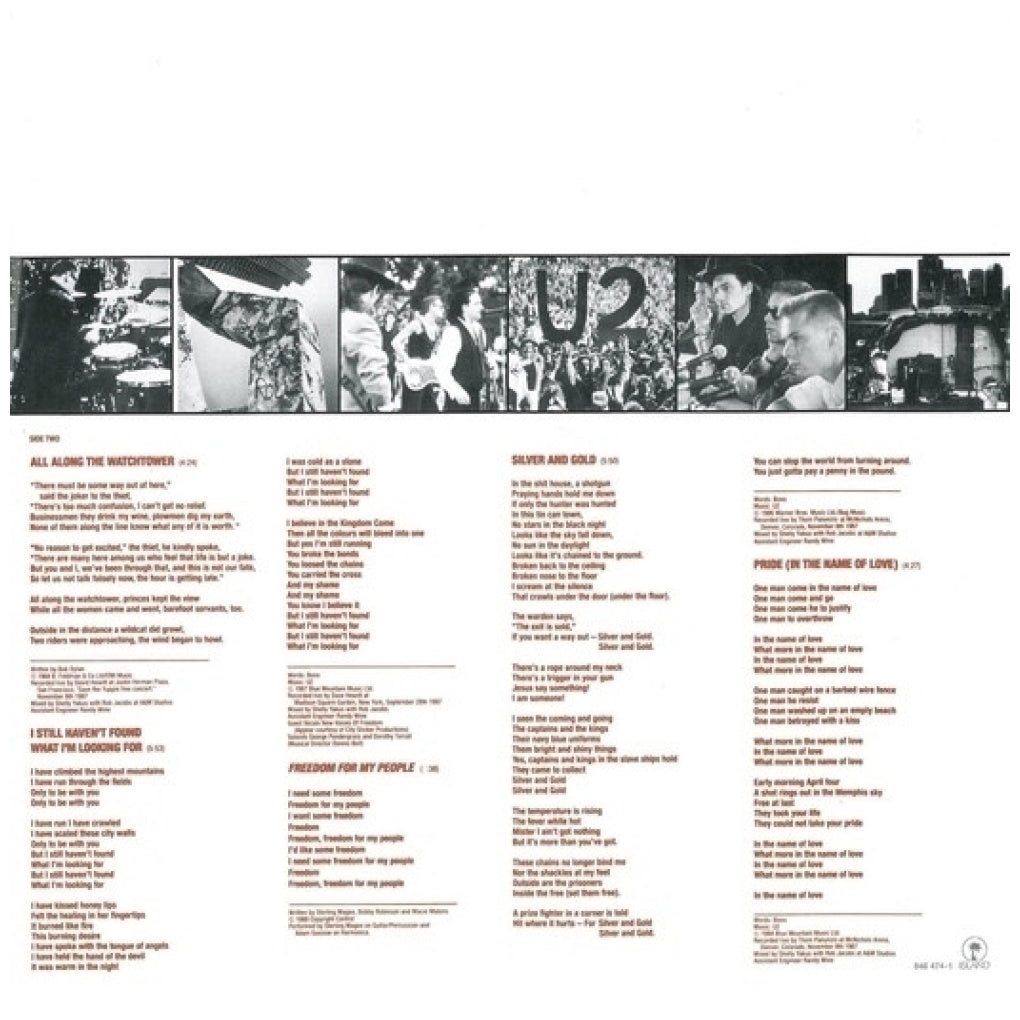 U2 - RATTLE & HUM (ORIGINAL ARTWORK)(2LP) | VINILO