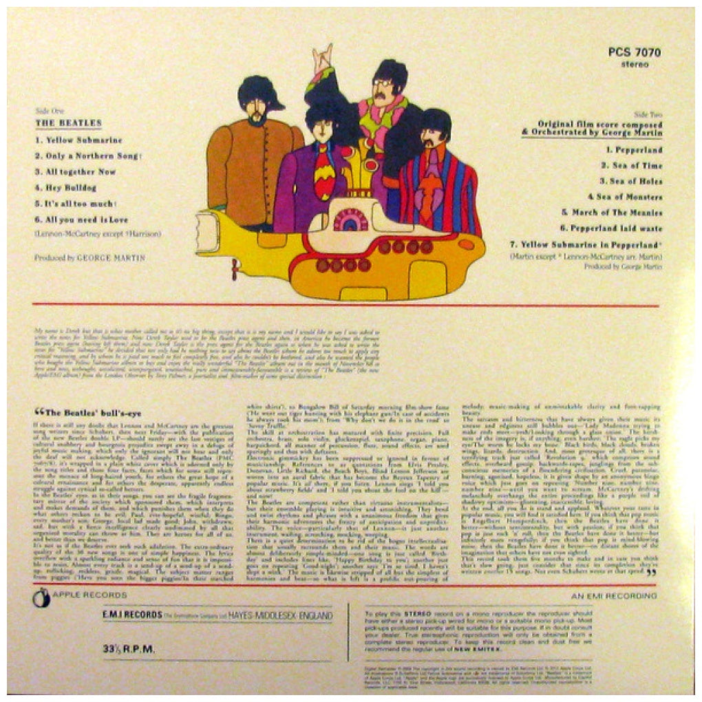 BEATLES - YELLOW SUBMARINE | VINILO
