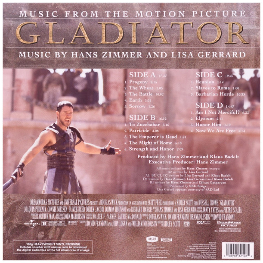 GLADIATOR - O.S.T. (HANS ZIMMER) (2LP) | VINILO