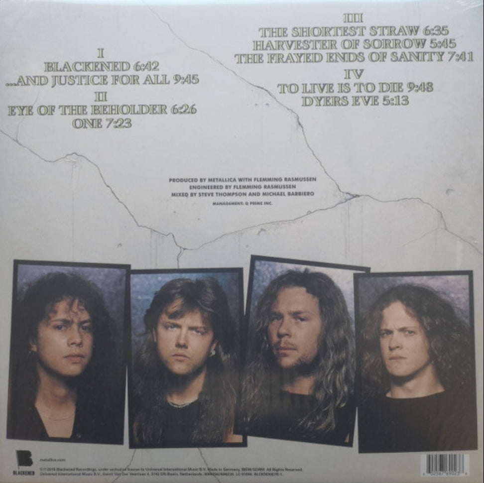 METALLICA - ...AND JUSTICE FOR ALL (REMASTERED) (2LP) | VINILO