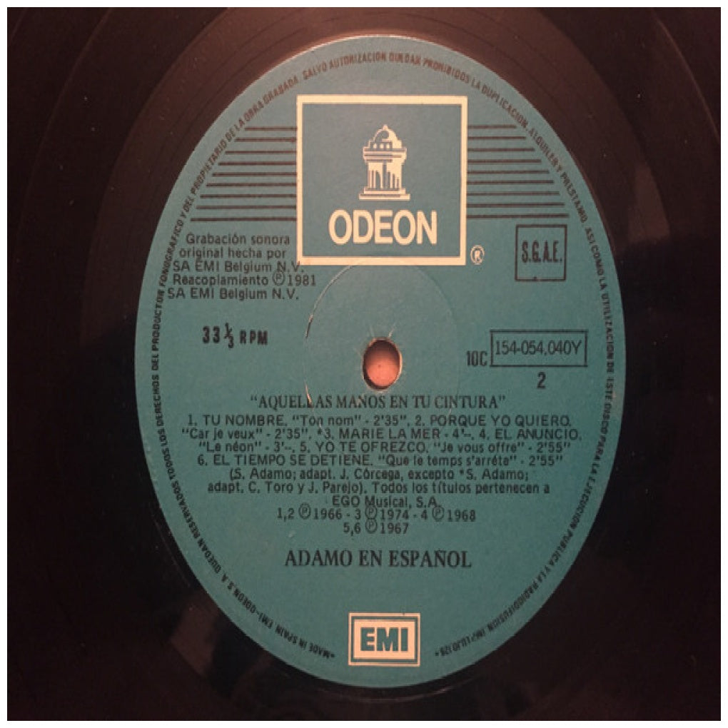 ADAMO - ADAMO EN ESPAÑOL (2LP) | VINILO USADO