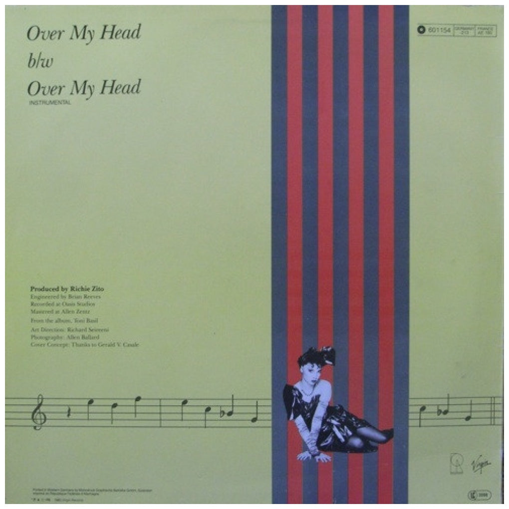 TONI BASIL - OVER MY HEAD | 12" MAXI SINGLE VINILO USADO