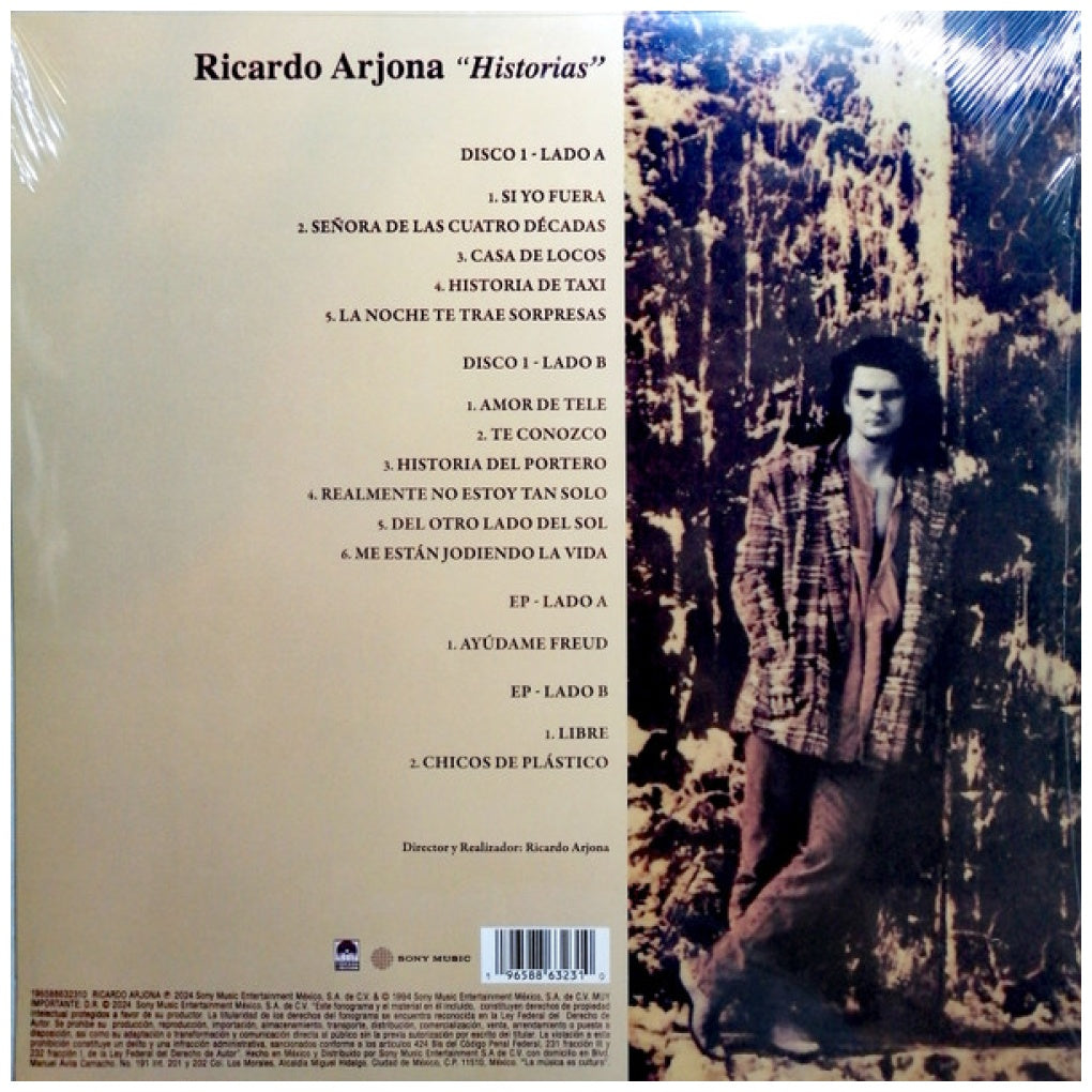 RICARDO ARJONA - HISTORIAS (CLEAR VINYL) (INC. VINILO 7" CLEAR) | VINILO