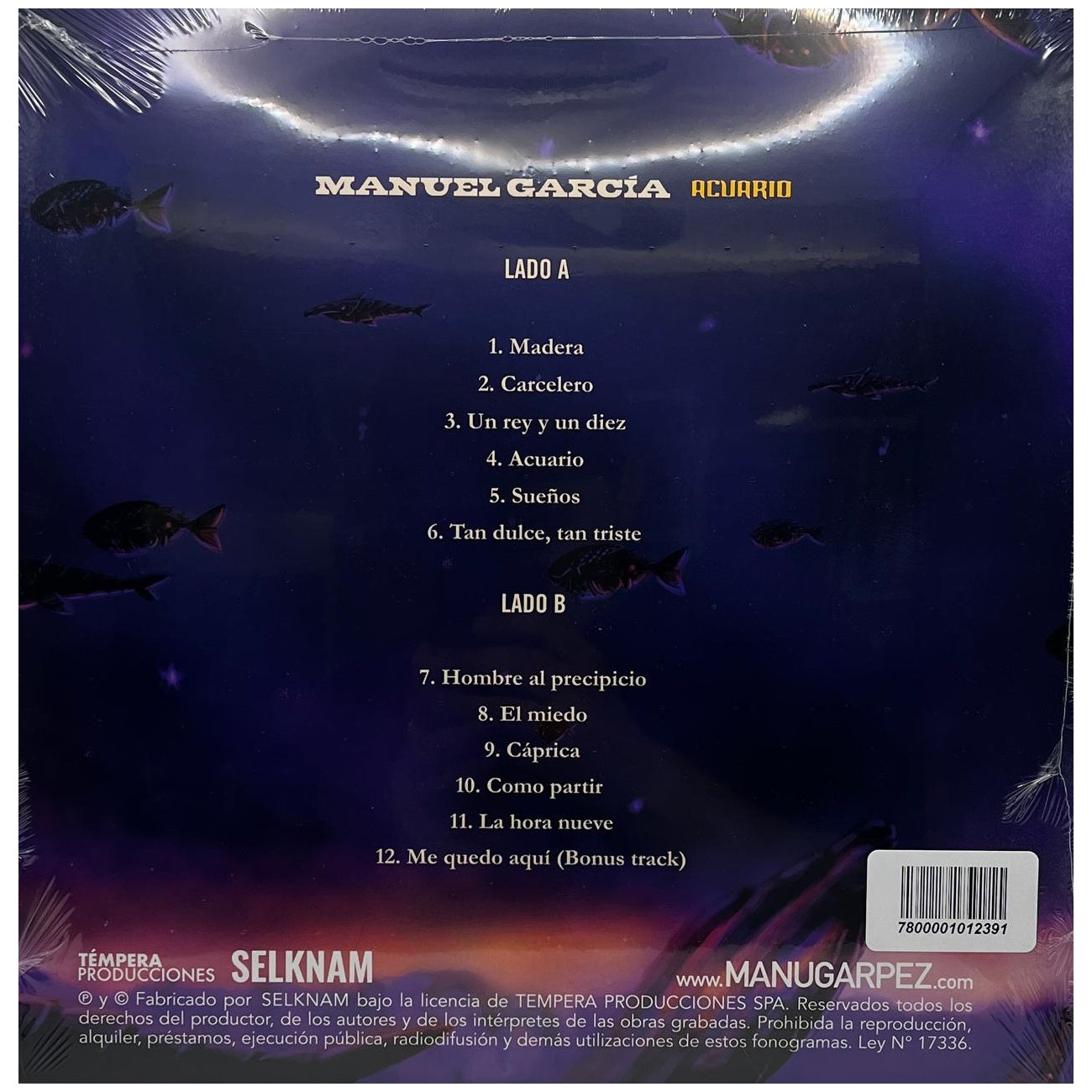 MANUEL GARCIA - ACUARIO (10 ANOS EDITION) | VINILO