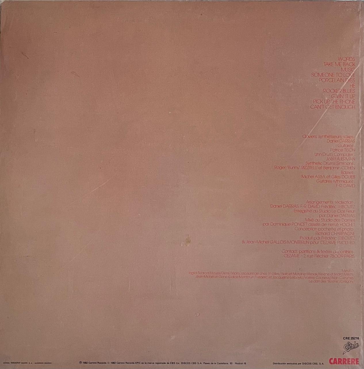 F.R. DAVID - WORDS | VINILO USADO