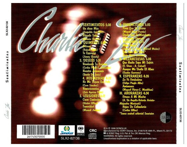 CHARLIE ZAA - SENTIMIENTOS | VINILO