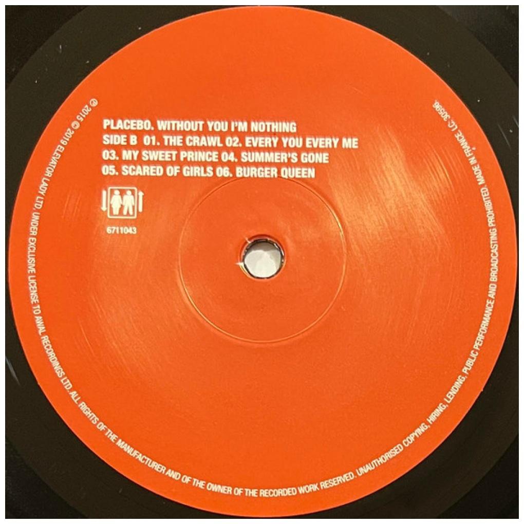 PLACEBO - WITHOUT YOU I'M NOTHING | VINILO