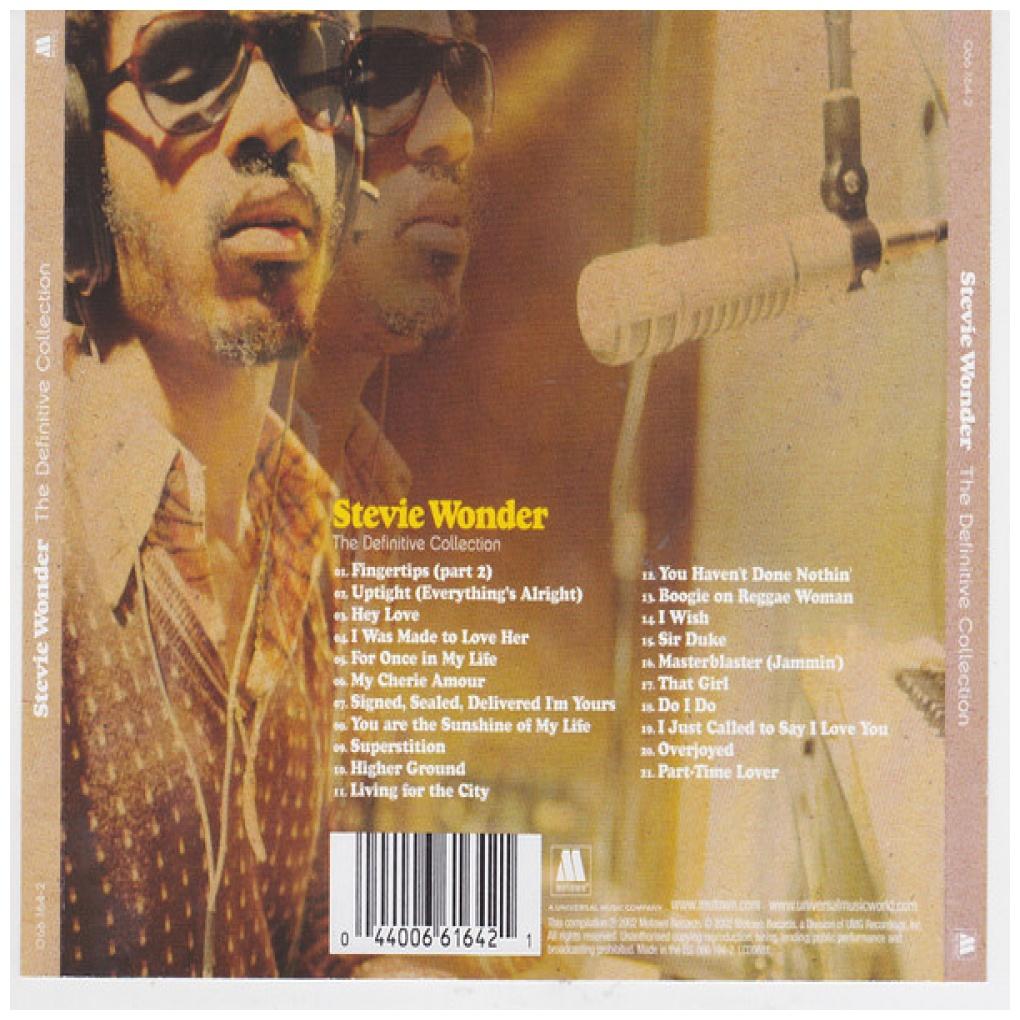 STEVIE WONDER - DEFINITIVE COLLECTION | CD