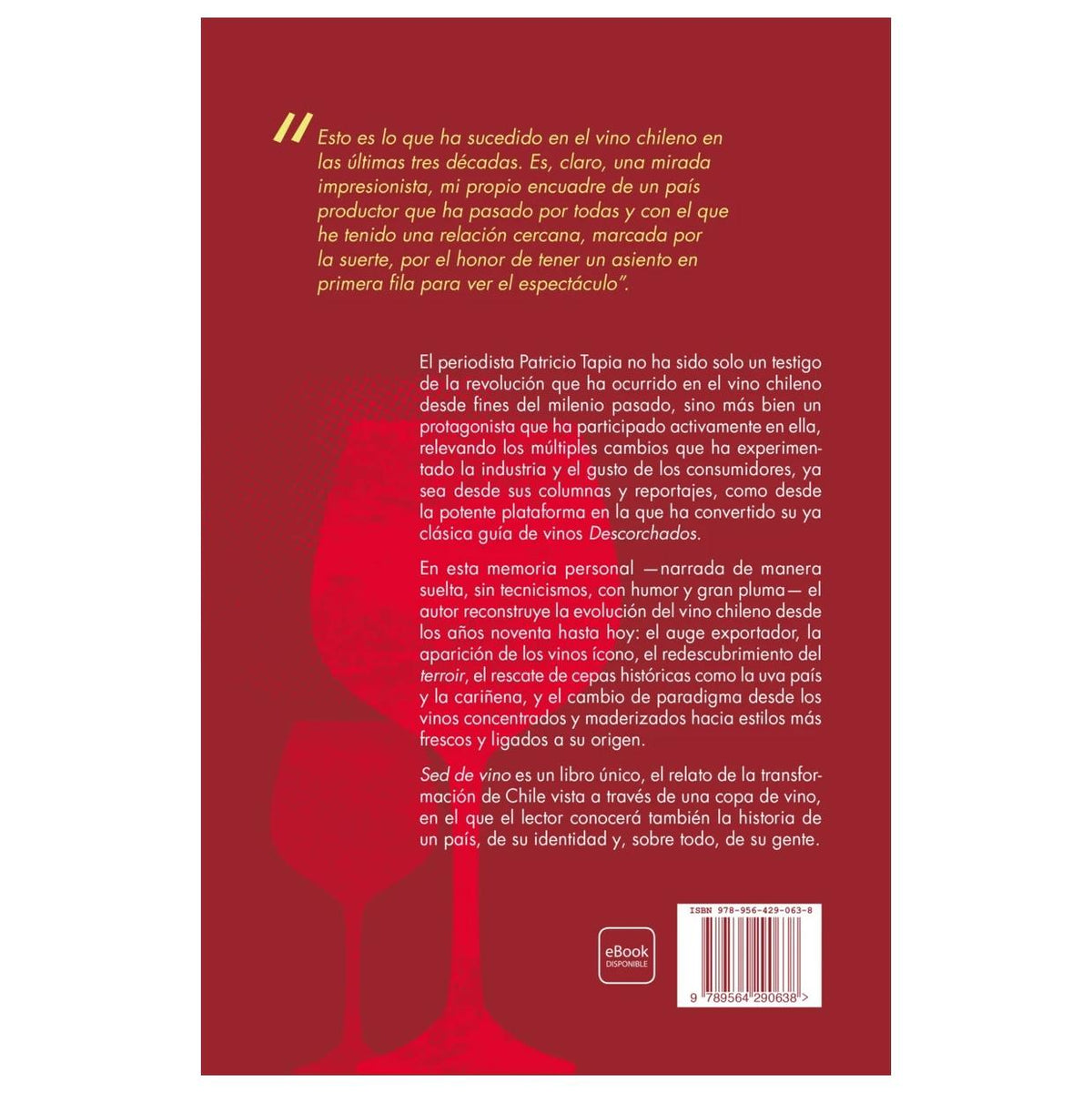 SED DE VINO (TAPA RÚSTICA) - PATRICIO TAPIA | LIBRO