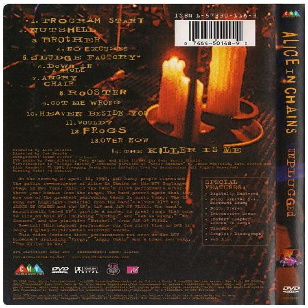 ALICE IN CHAINS - UNPLUGGED | DVD