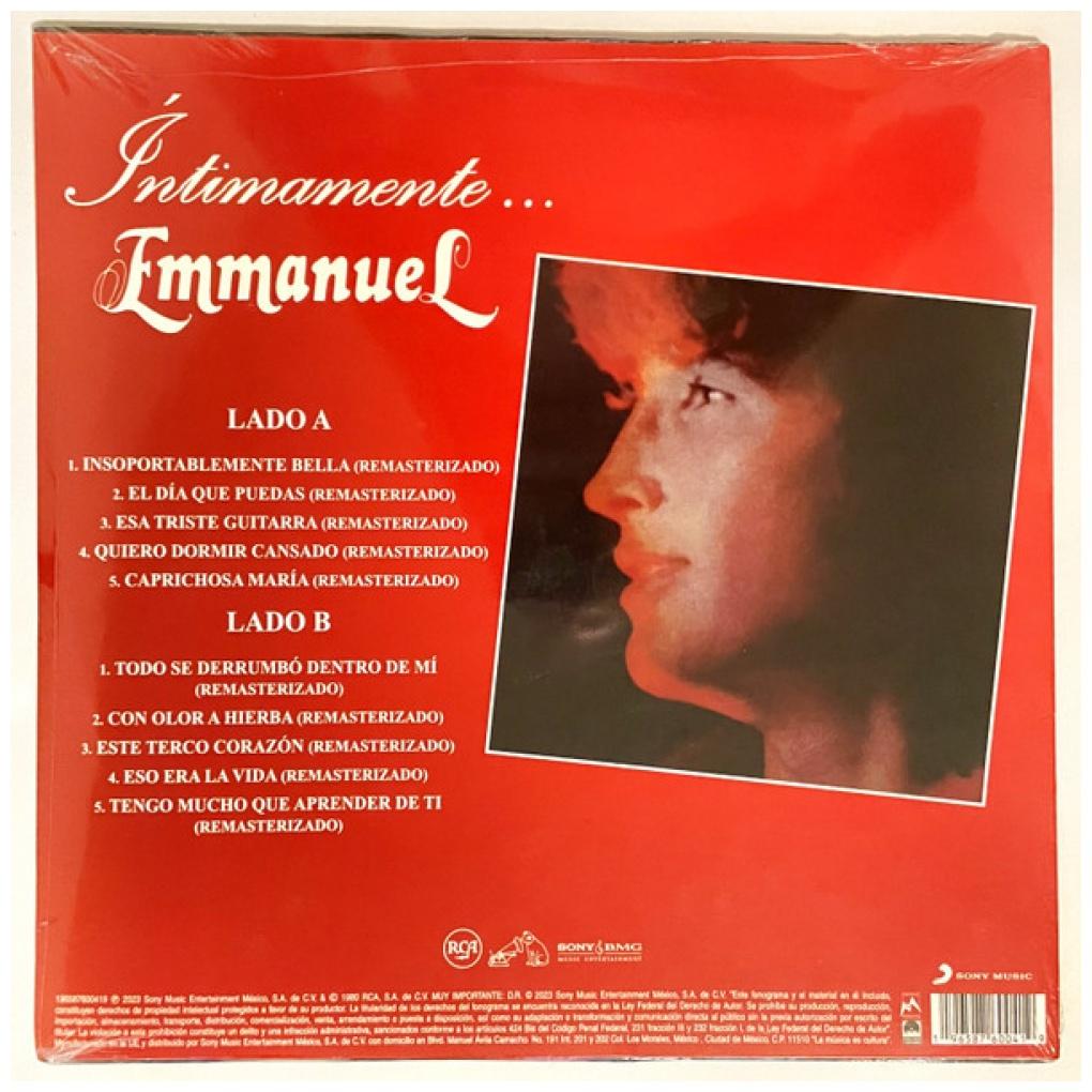 EMMANUEL - INTIMAMENTE (RED VINYL) | VINILO