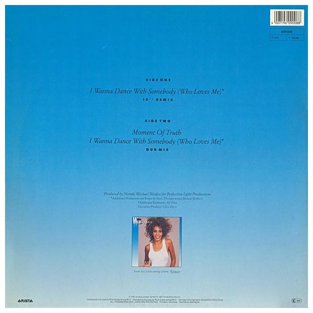WHITNEY HOUSTON - I WANNA DANCE WITH SOMEBODY (WHO LOVES ME) | 12" MAXI SINGLE USADO