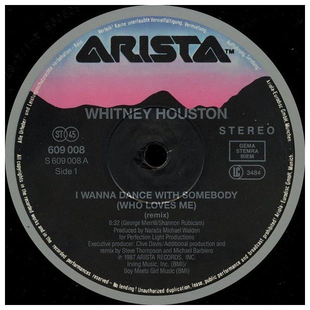 WHITNEY HOUSTON - I WANNA DANCE WITH SOMEBODY (WHO LOVES ME) | 12" MAXI SINGLE USADO