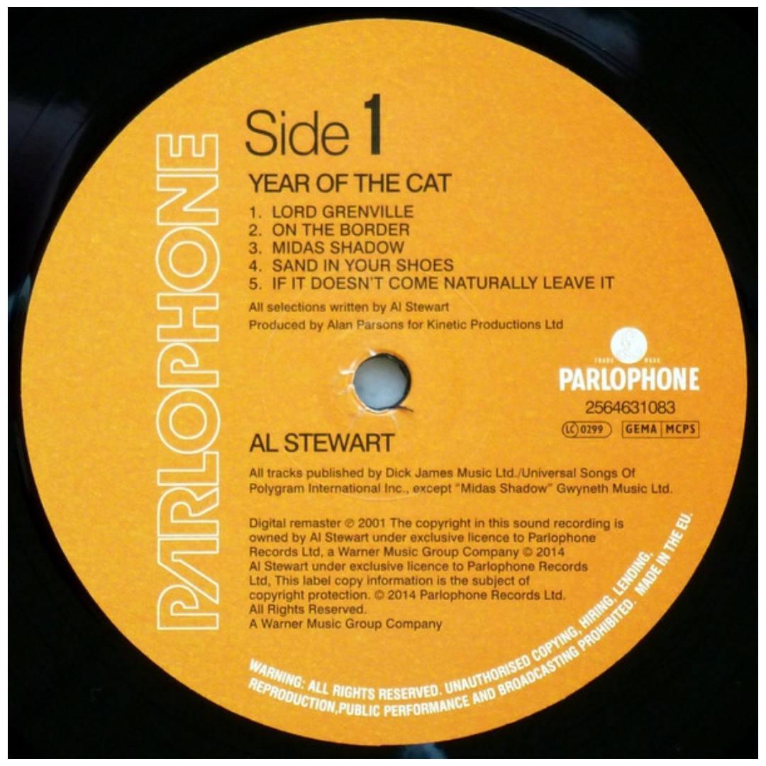 AL STEWART - THE YEAR OF THE CAT | VINILO