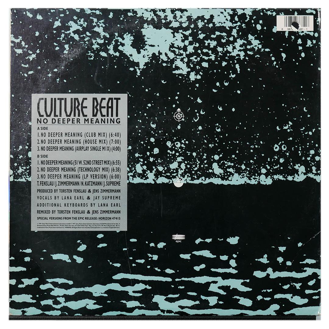 CULTURE BEAT - NO DEEPER MEANNIG | 12" MAXI SINGLE USADO