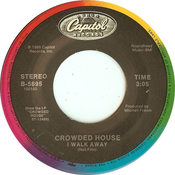 CROWDED HOUSE - SOMETHING SO STRONG | 7" SINGLE VINILO USADO