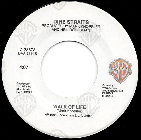 DIRE STRAITS - WALK OF LIFE | 7" SINGLE VINILO USADO
