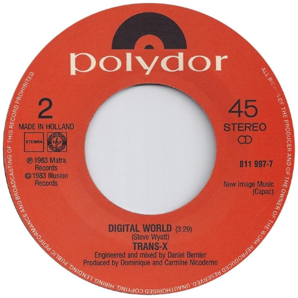 TRANS-X - LIVING ON VIDEO | 7" SINGLE USADO