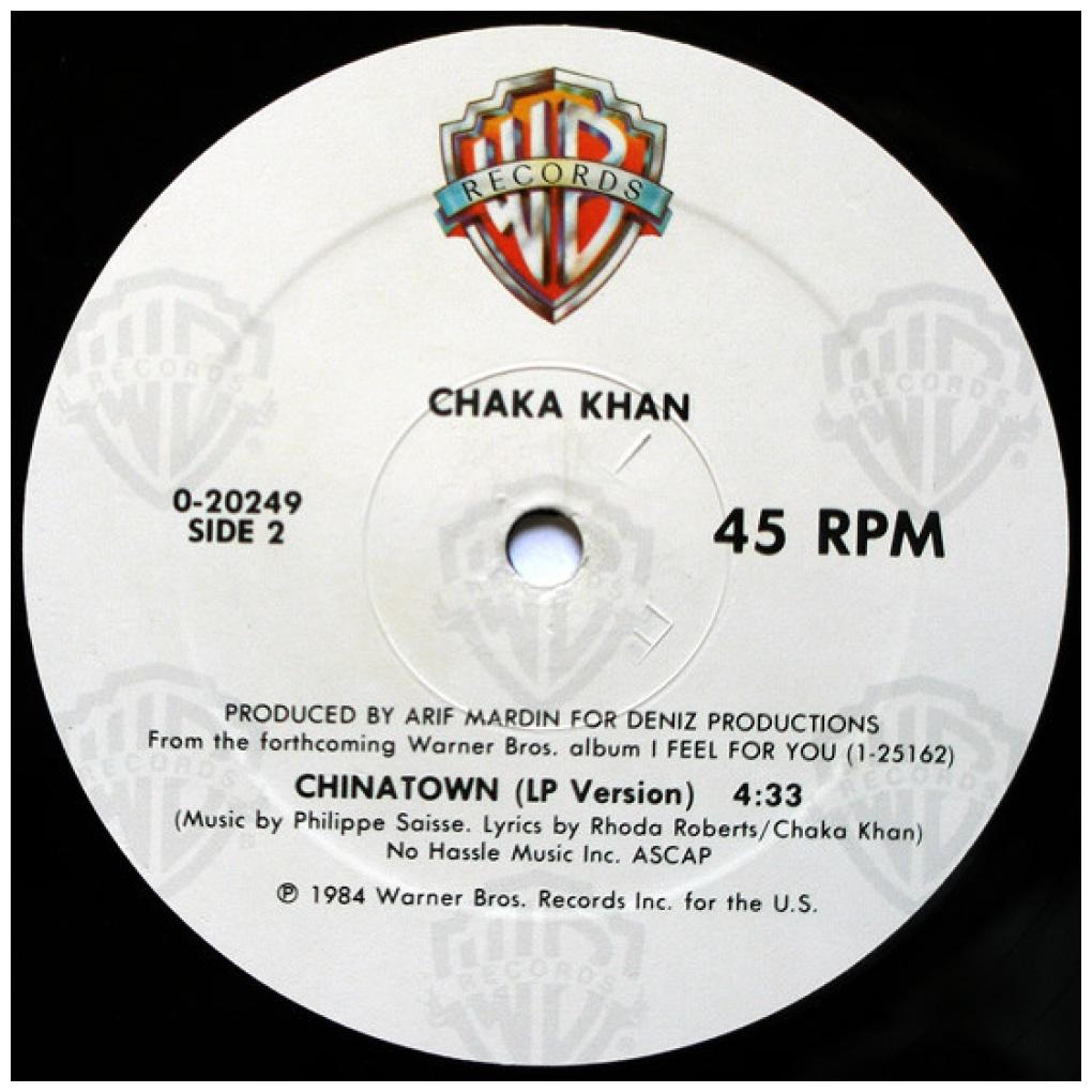 CHAKA KHAN - I FEEL FOR YOU | 12'' MAXI SINGLE USADO