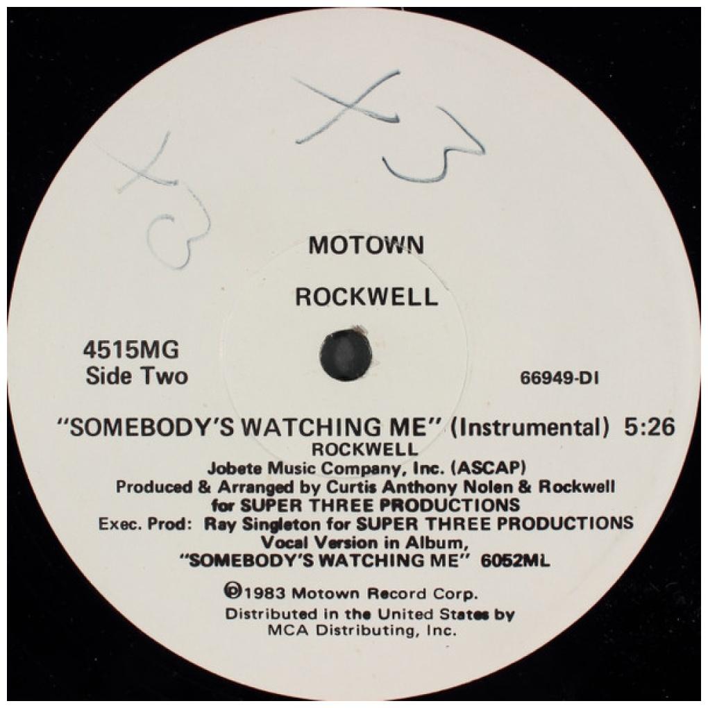 ROCKWELL - SOMEBODY'S WATCHING ME | 12'' MAXI SINGLE USADO