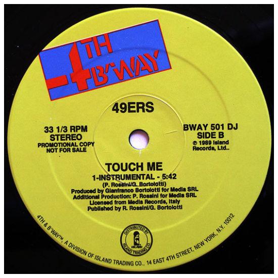 49ERS - TOUCH ME | 12" MAXI SINGLE USADO