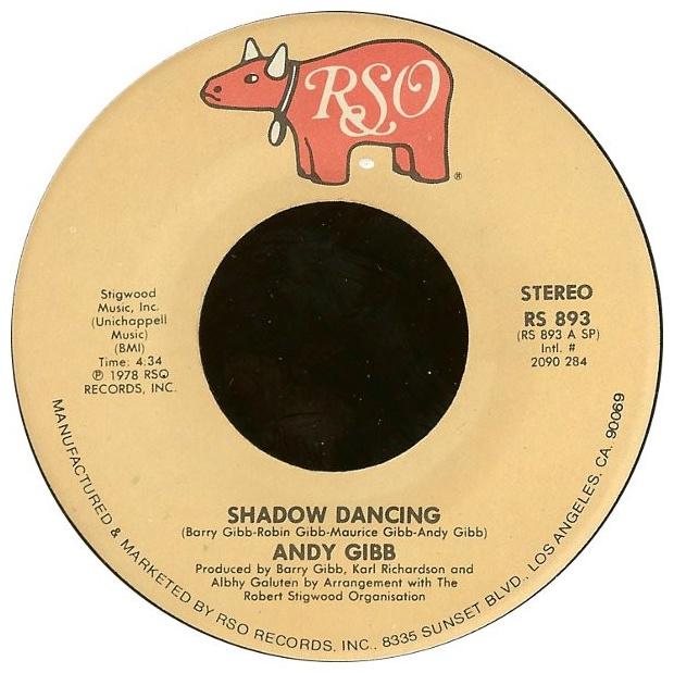ANDY GIBB - SHADOW DANCING | 7" SINGLE VINILO USADO